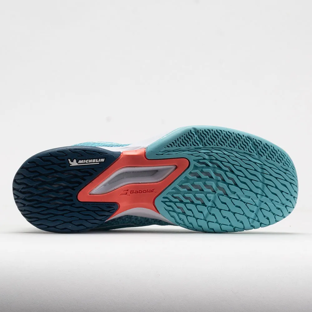 Comfortable Heel Cup impact - resistant midsole shoes Babolat Jet Mach 3 Junior  Angel Blue