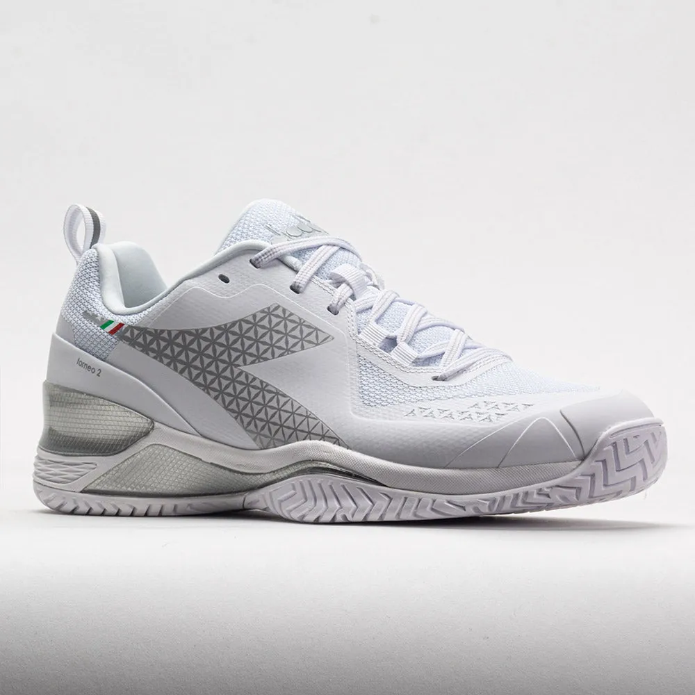 Diadora Blushield Torneo 2 AG Men's  White/White/White Training race - day running shoes