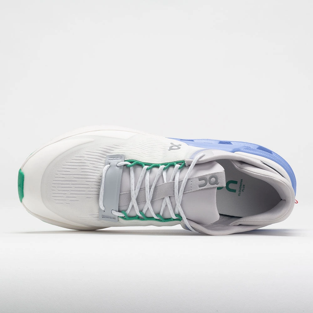 On Cloudnova Flux Men's  Undyed White/Neptune Warm-up vegan running option