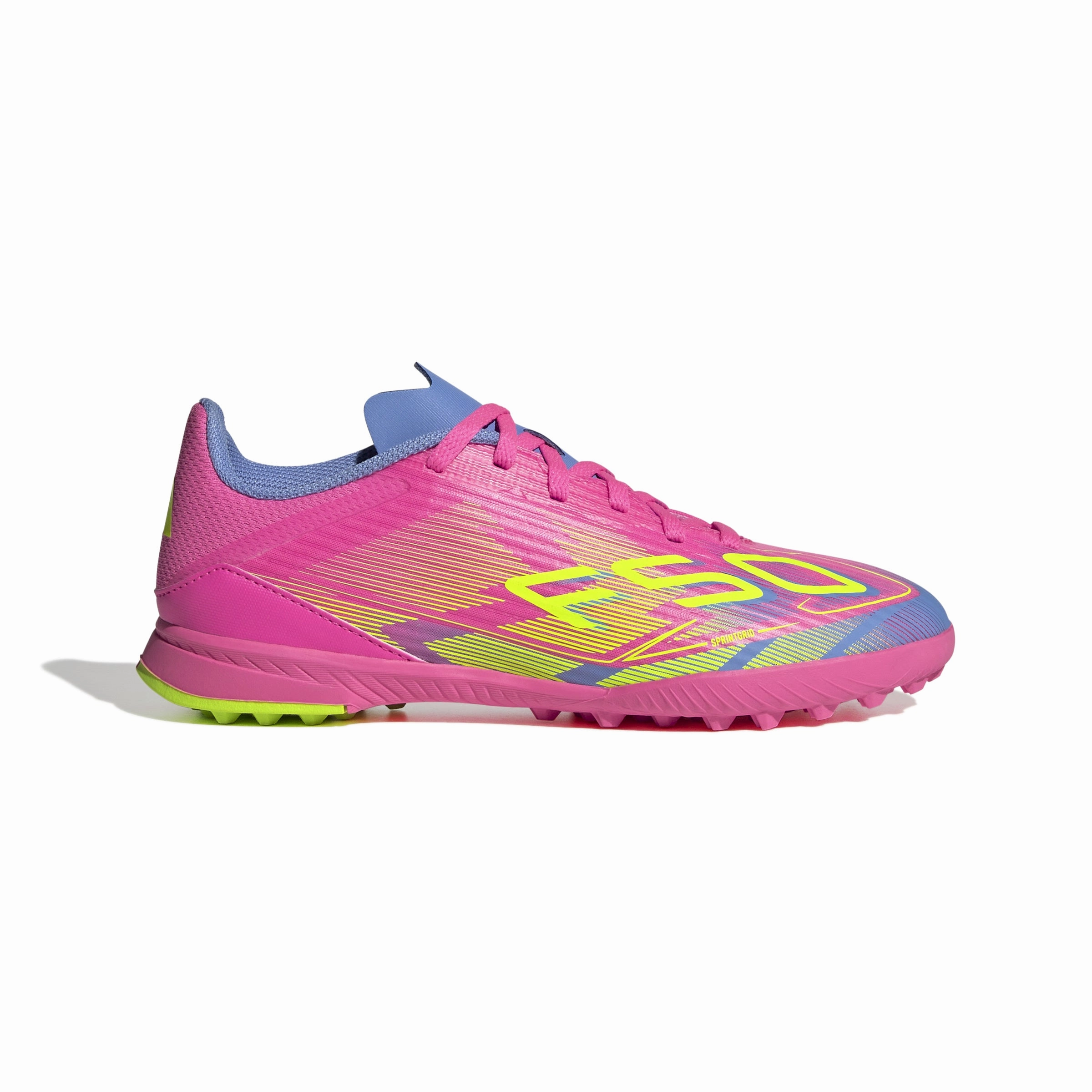 adidas F50 League TF Turf Junior- lucid pink/lucid lemon/blue fusion Smooth stride Cool Down