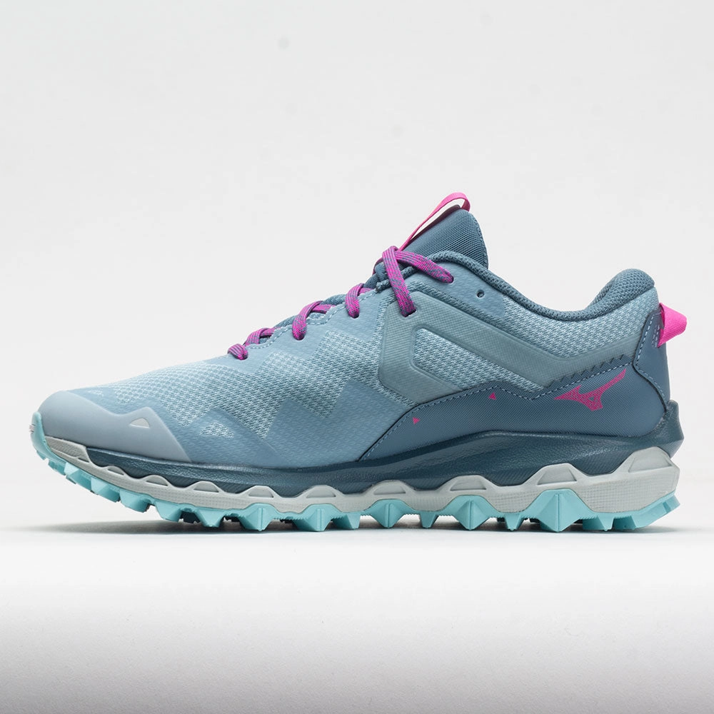 Double - layer high - impact Mizuno Wave Mujin 9  Women's  Forget Me Not/Nimbus Cloud