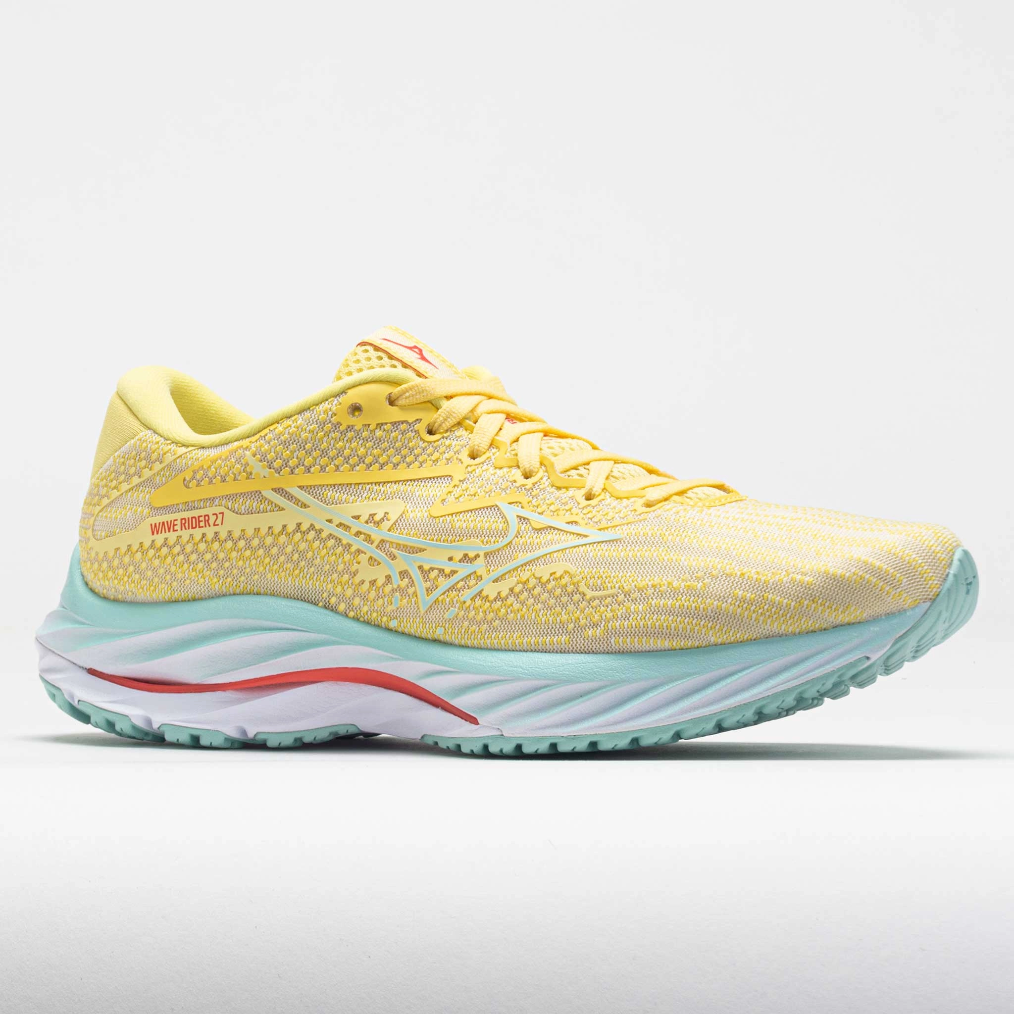 weight - conscious shoes Mizuno Wave Rider 27 Women's  Anise Flower/White