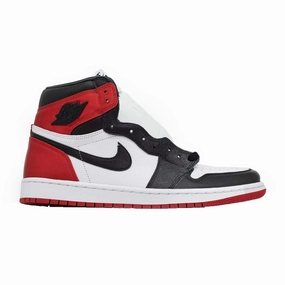 customizable - design shoes Women's Air Jordan 1 High, Satin Black Toe
