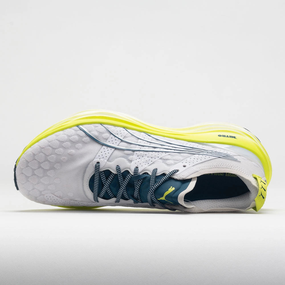 camping shoes steeplechase shoes Puma ForeverRun Nitro Men's  Puma White/Ocean Tropic/Lime Pow