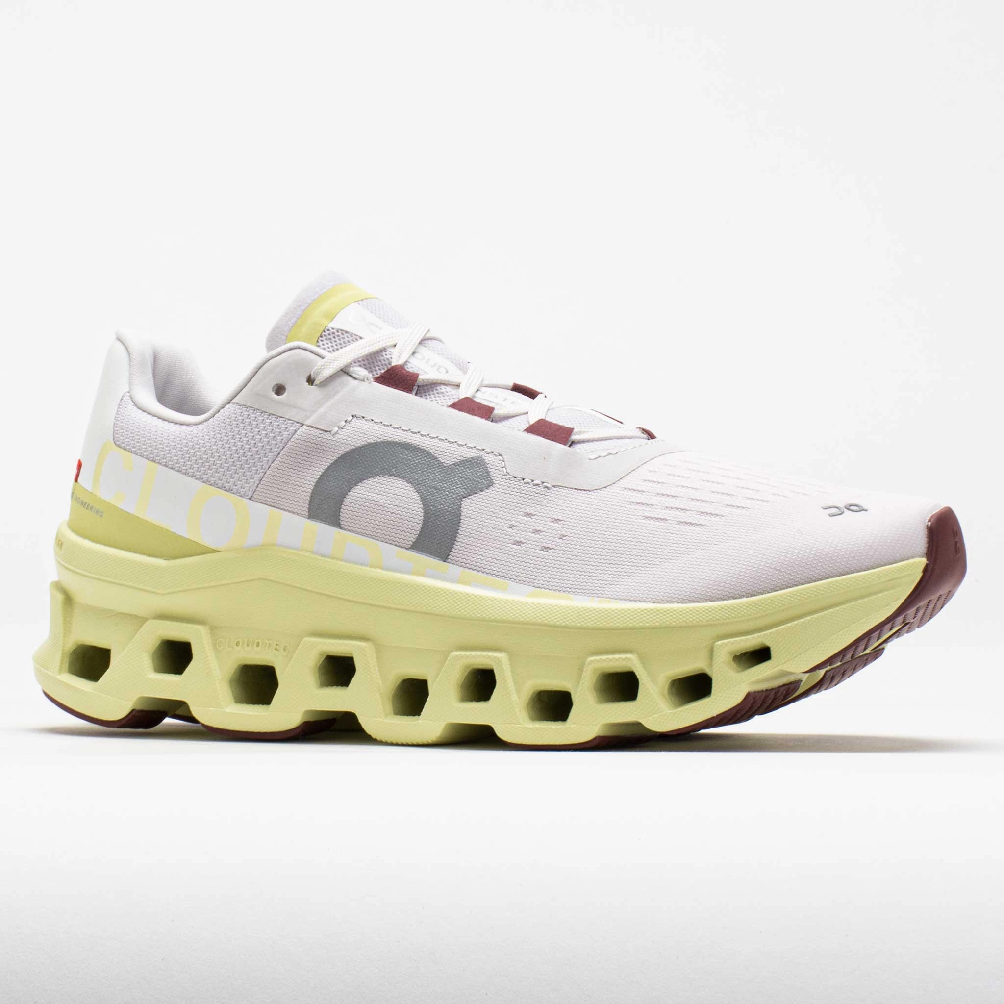 On Cloudmonster Women's  Frost/Acacia Heel support cup seniors