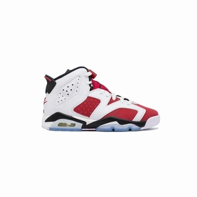 Air Jordan 6 (GS), Carmine (2021) Smooth Finish microfiber - upper shoes