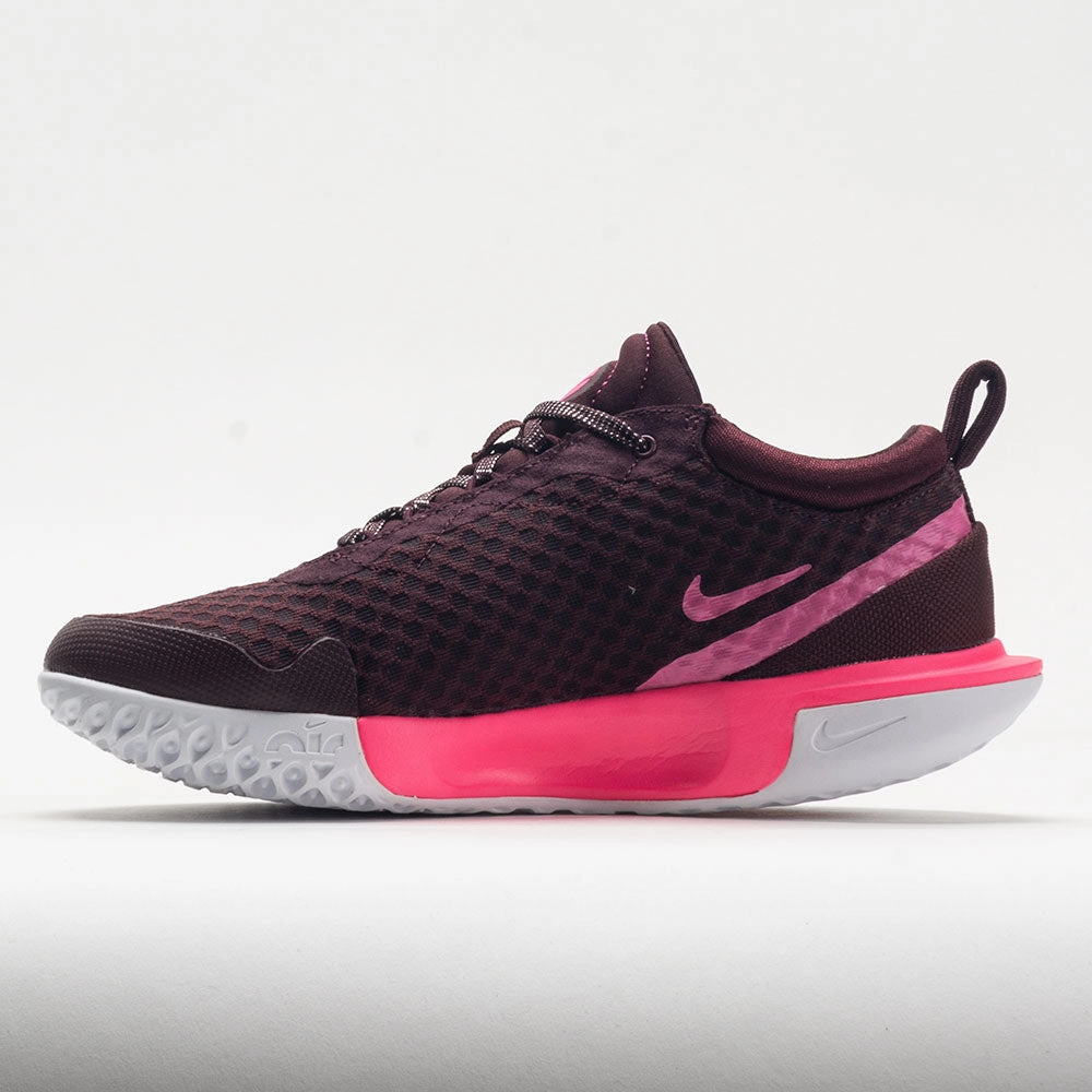 Nike Court Pro Women's  Burgundy Crush/Pinksicle/Hyper Pink running on snow shoes moisture - wicking - performance shoes