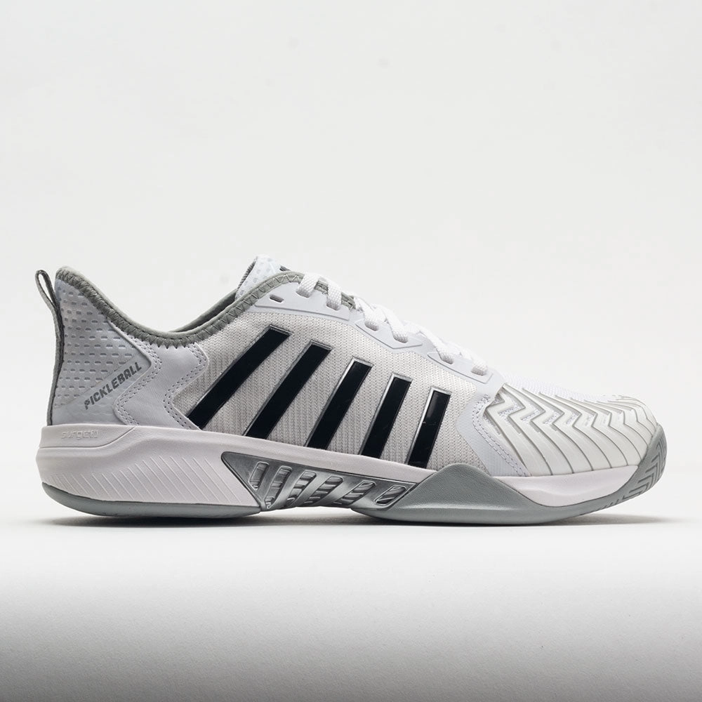 running in a fun run K-Swiss Pickleball Supreme Men's  White/Hi-Rise/Black