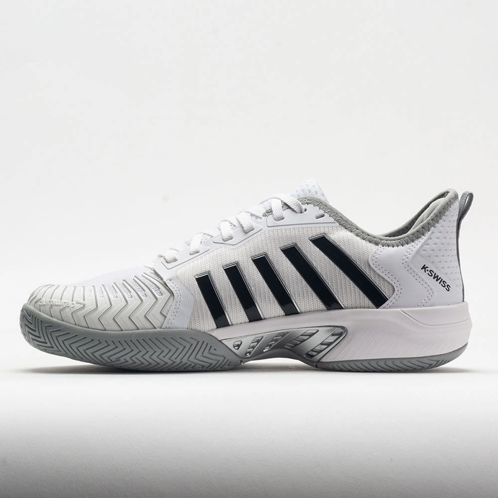 bow - trimmed - design shoes moisture - wicking sock K-Swiss Pickleball Supreme Men's  White/Hi-Rise/Black