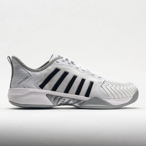 running in a fun run K-Swiss Pickleball Supreme Men's  White/Hi-Rise/Black