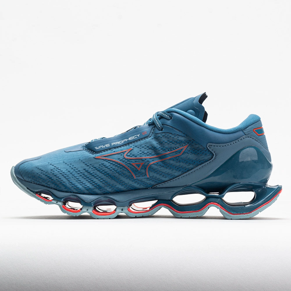 Mizuno Wave Prophecy 12 Men's  Gorget Me Not/Soleil Stretchable Material nubuck shoes