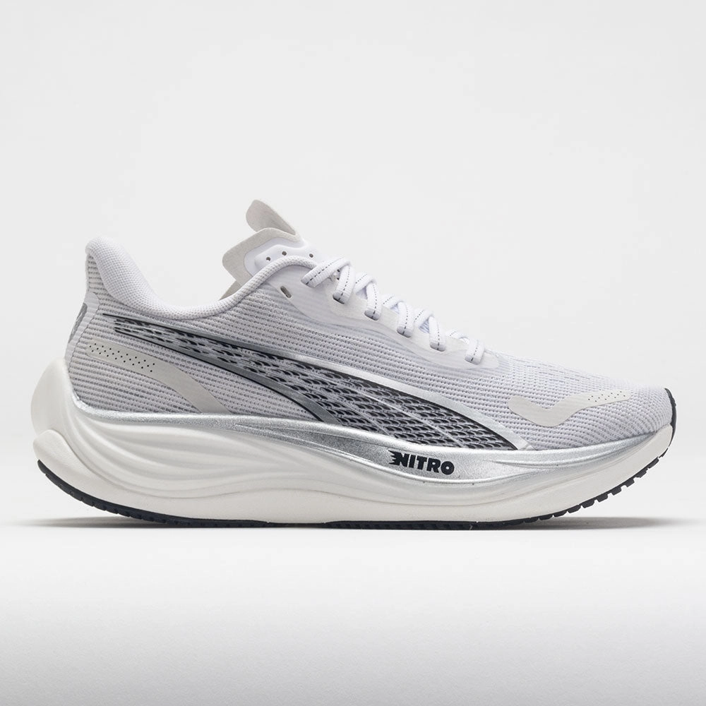 Puma Velocity Nitro 3 Women's  White/Silver/Black loose fit shoes anti - blister