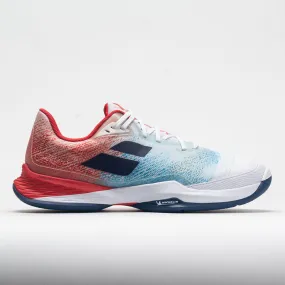 Heat resistant shock - dispersion - technology shoes Babolat Jet Mach 3 Men's  White/Estate Blue