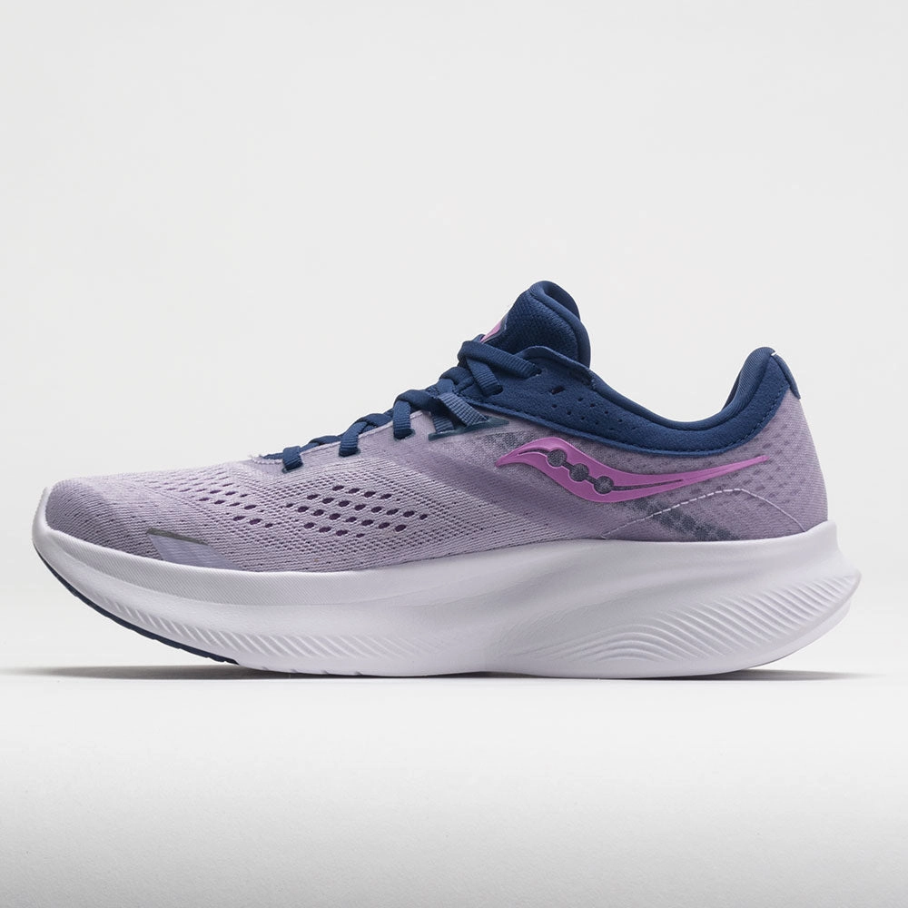 enhance performance Slip Resistant Saucony Ride 16 Women's  Mauve/Indigo