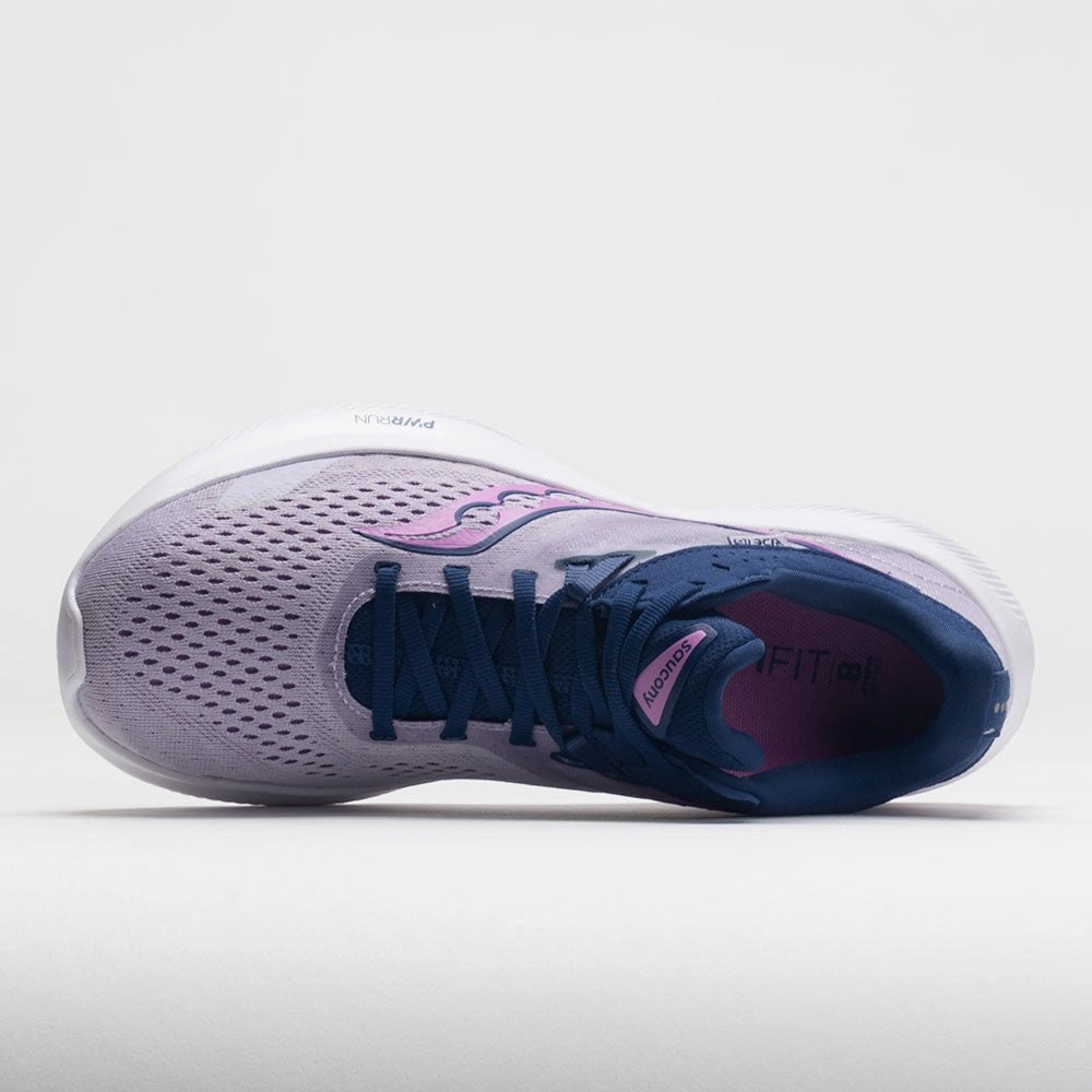 Saucony Ride 16 Women's  Mauve/Indigo product - differentiation Wide Fit Option