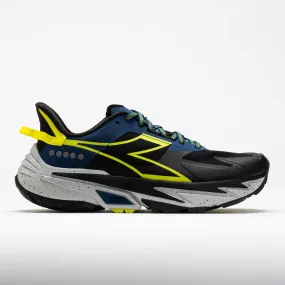 Diadora Equipe Sestriere-XT Men's  Black/Primrose/Silver Comfort Technology running in a cliff area shoes