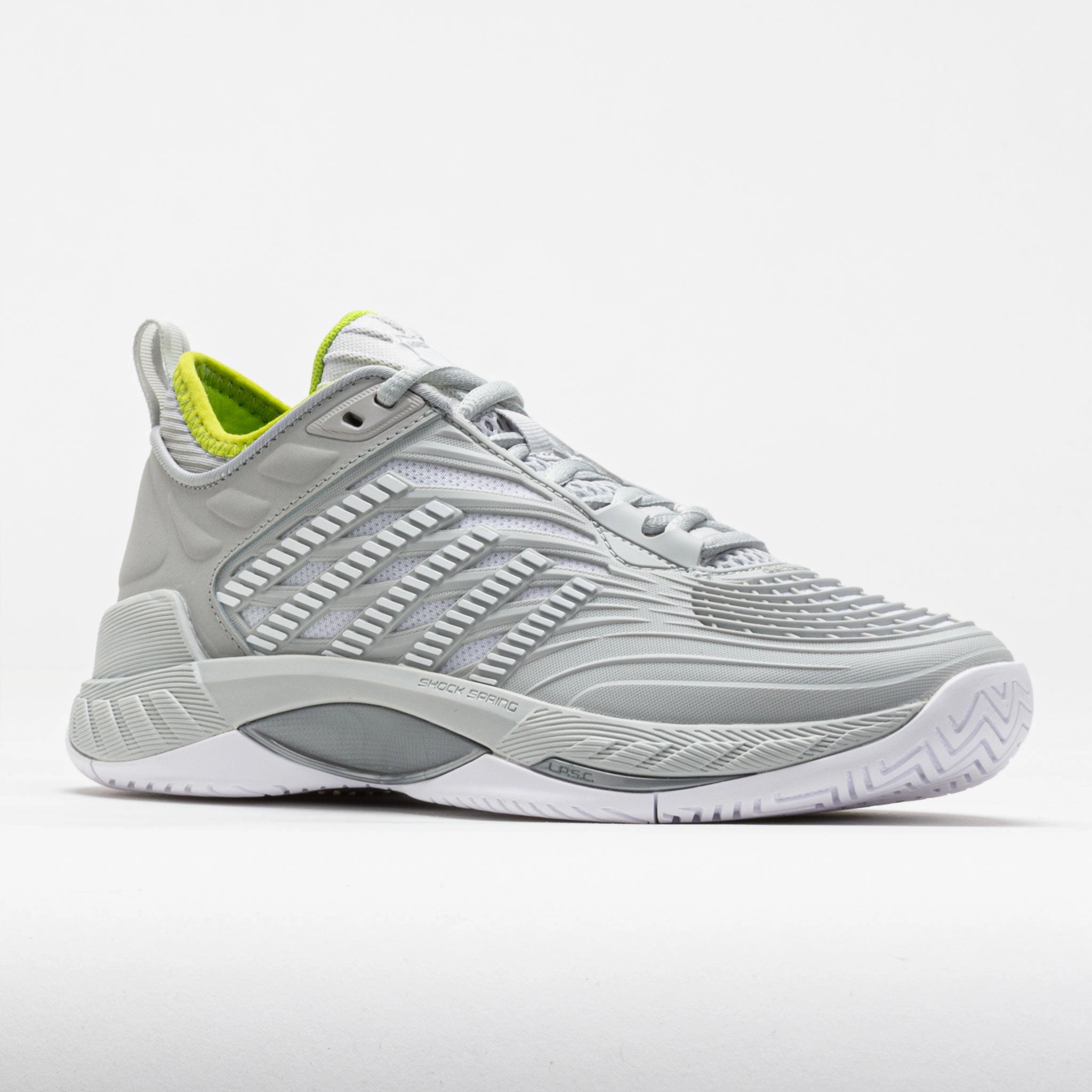 K-Swiss Hypercourt Supreme 2 Women's  Gray Violet/White/Lime Green cross - country running shoes Shockproof Midsole