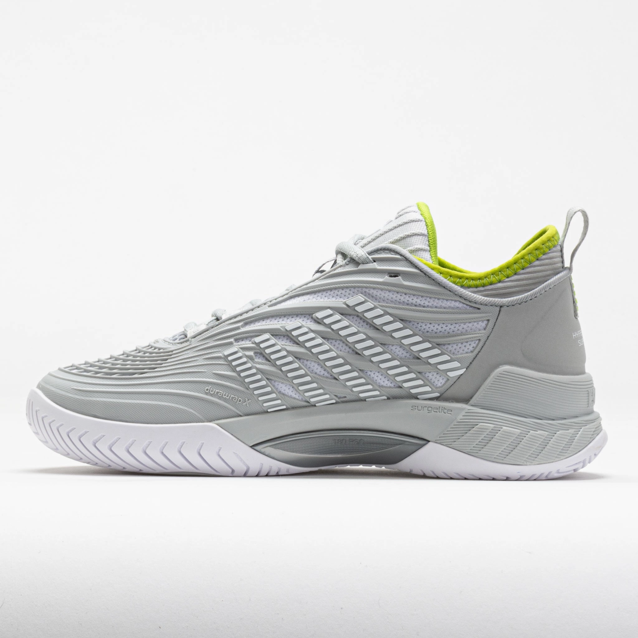 running in marathons shoes K-Swiss Hypercourt Supreme 2 Women's  Gray Violet/White/Lime Green