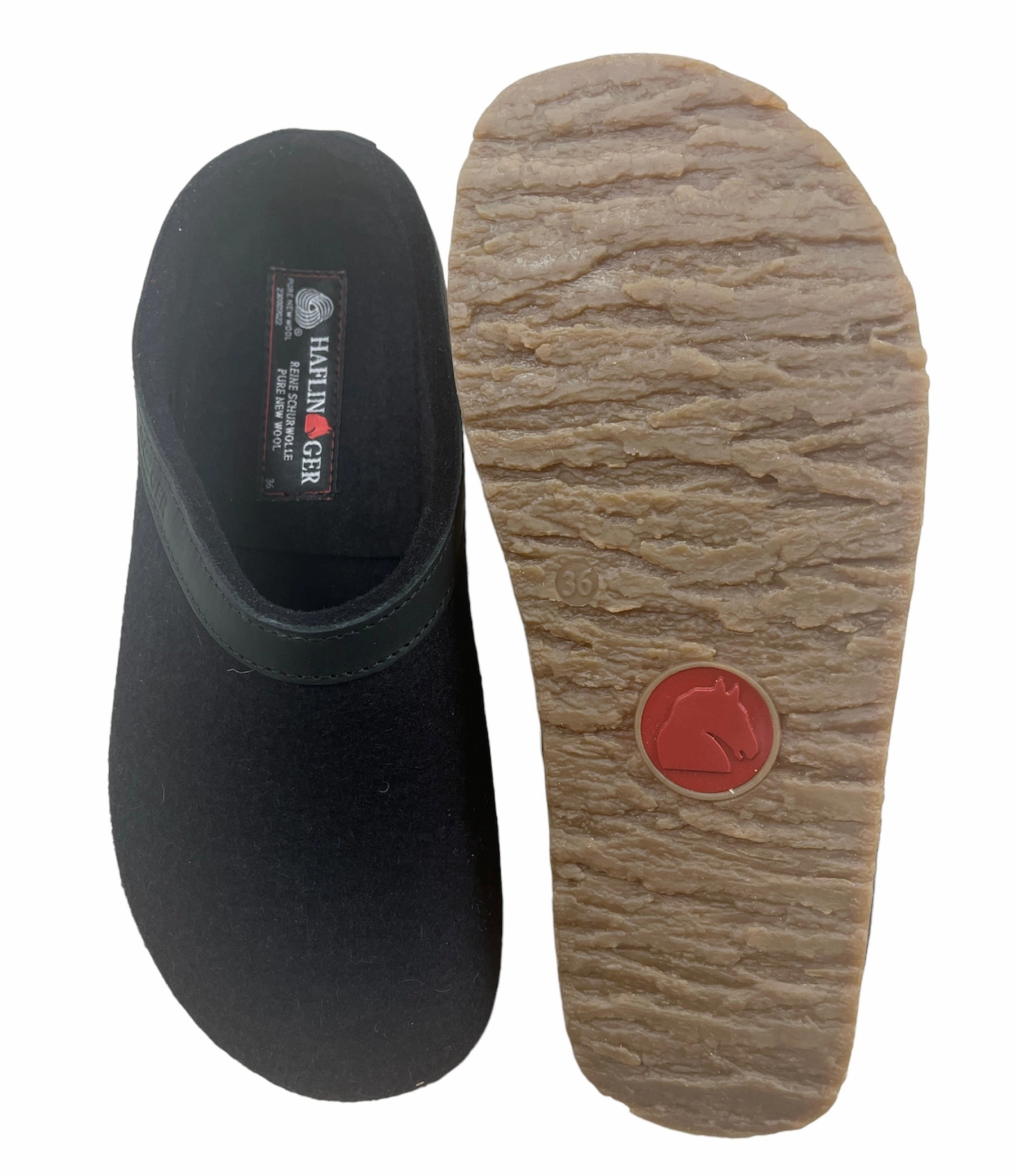 Women's Haflinger GZL Black Travel Foot Step ShockDispersing