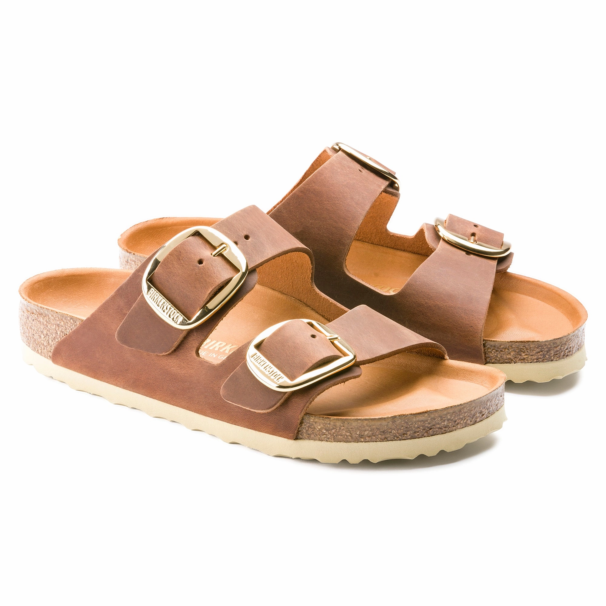 Arizona Cognac Big Buckle Narrow Classic Footwear