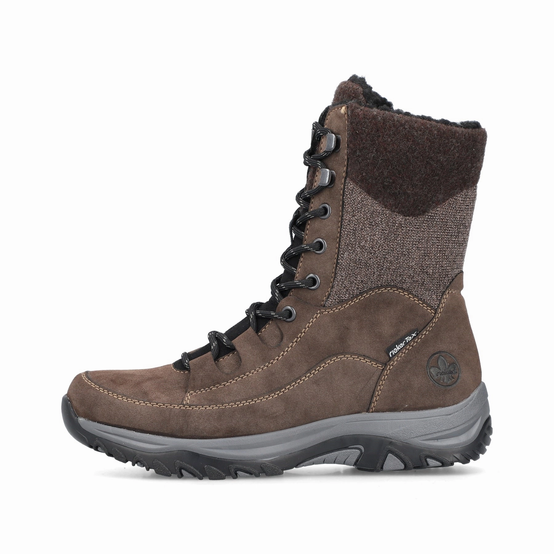 M9640-26 Brown Mid-Calf Lace/Zip RTex Wide Range