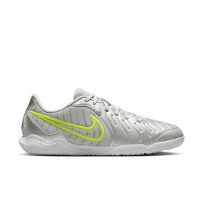 Nike Tiempo Legend 10 Academy IC Indoor Soccer Shoe - Metalic Silver/ Black Volt Energy Gear Defense Core