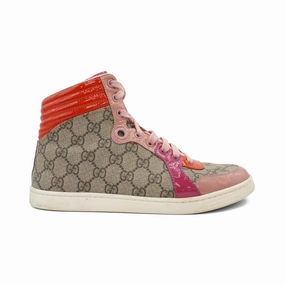 Multi Density Foam Gucci 'GG Supreme' High-Top Sneakers - Women's 38