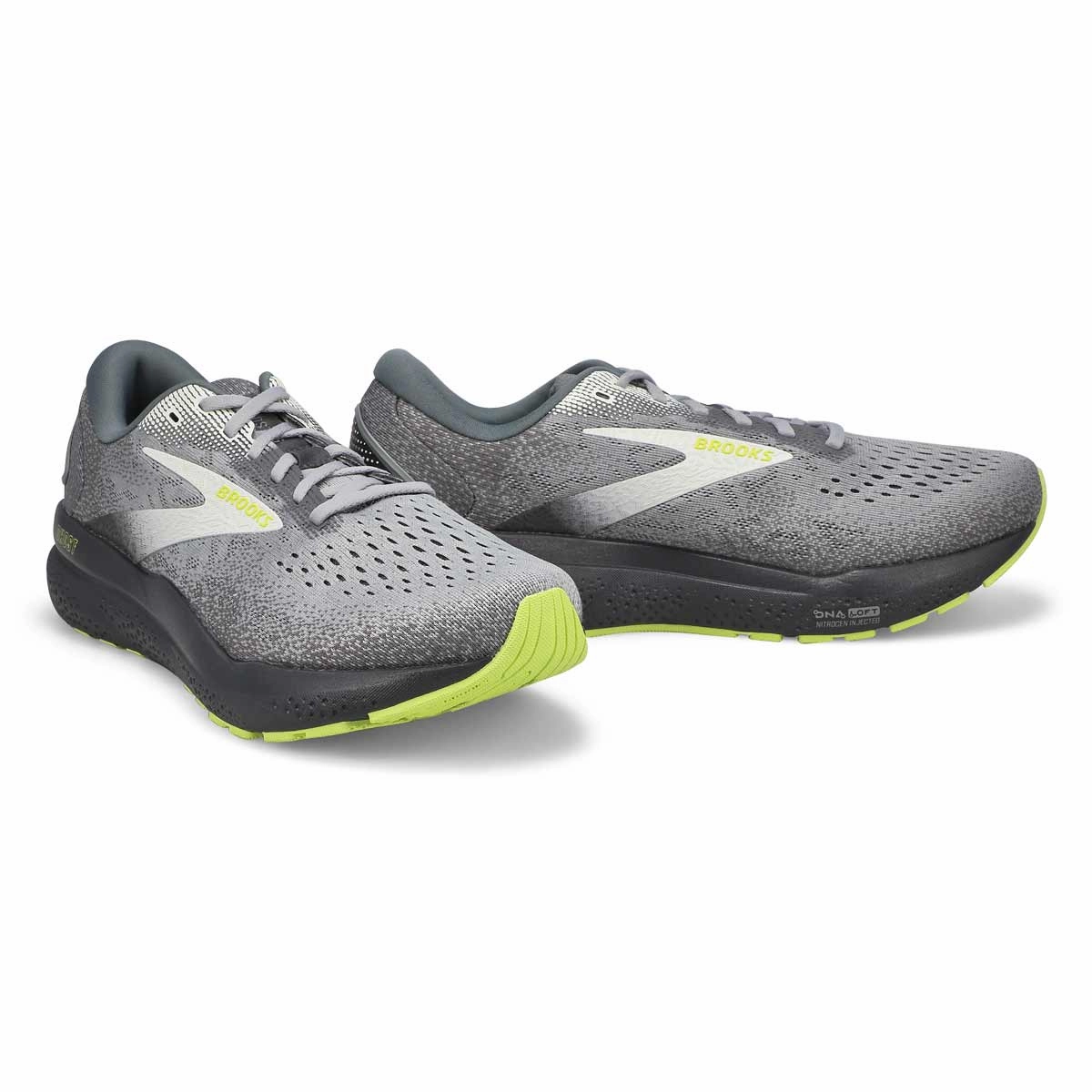 Men's Ghost 16 Primer/Grey/Lime (Neutral/Cushion) Wedges