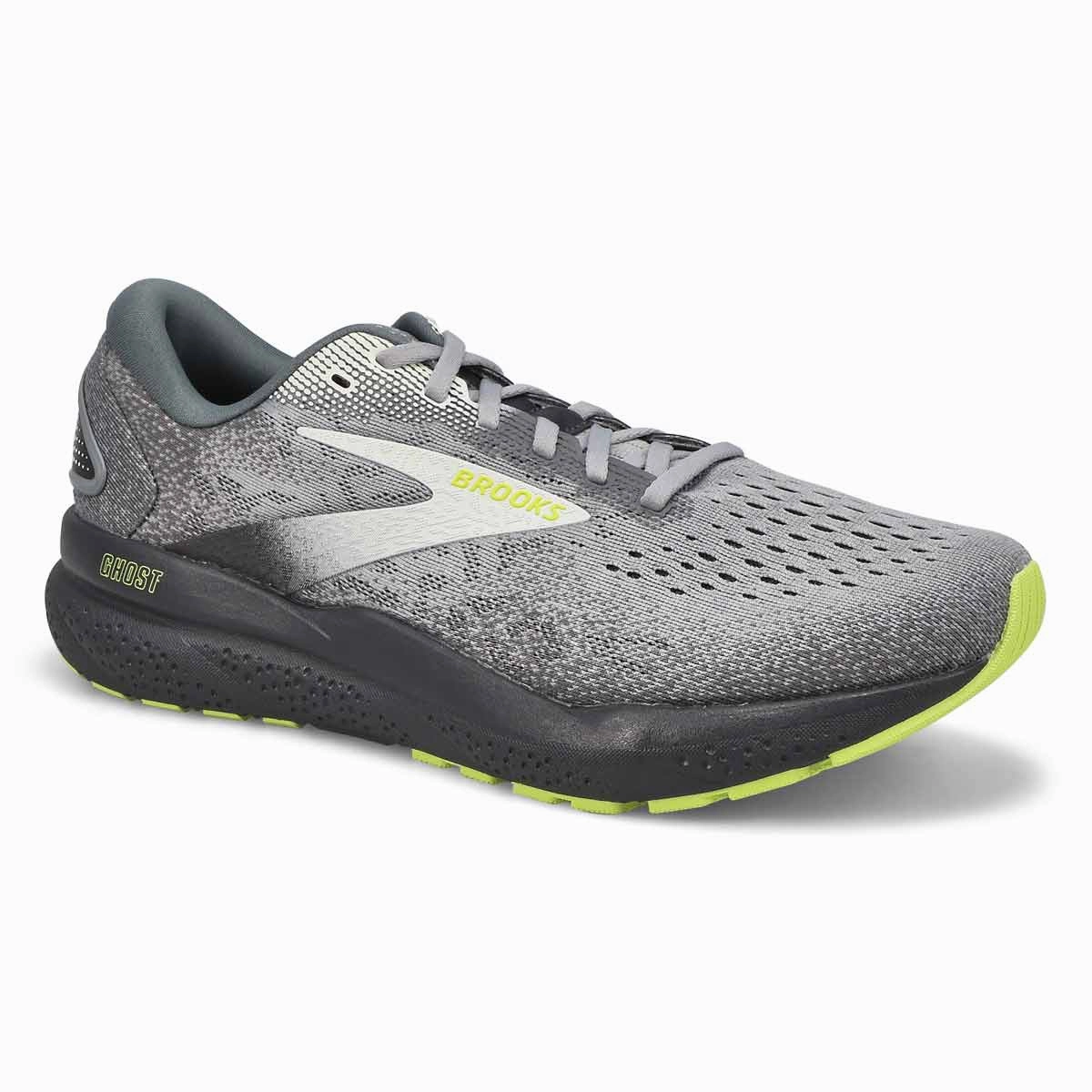 Flat Bottom Men's Ghost 16 Primer/Grey/Lime (Neutral/Cushion)