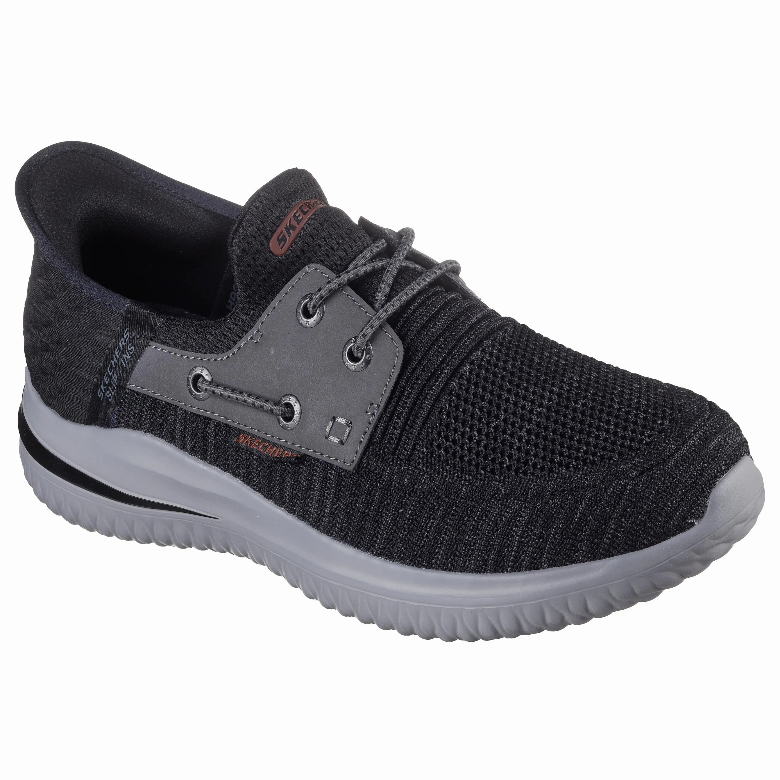 Sunrise Path Fashionable Design Men's Skechers Slip-ins: Delson 3.0 - Roth Black/Gray