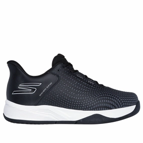 Men's Skechers Slip-ins Relaxed Fit: Viper Court Reload Black/White Stride Light Lace   Up