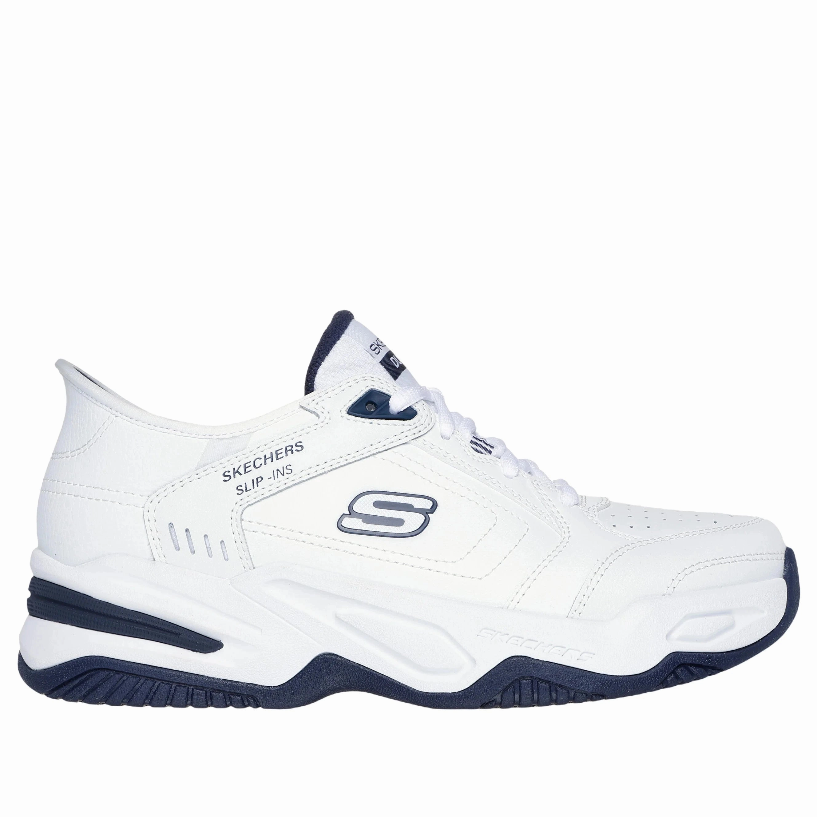 Summer Outfit Men's Skechers Slip-ins RF: Durham-Delvor White/Navy