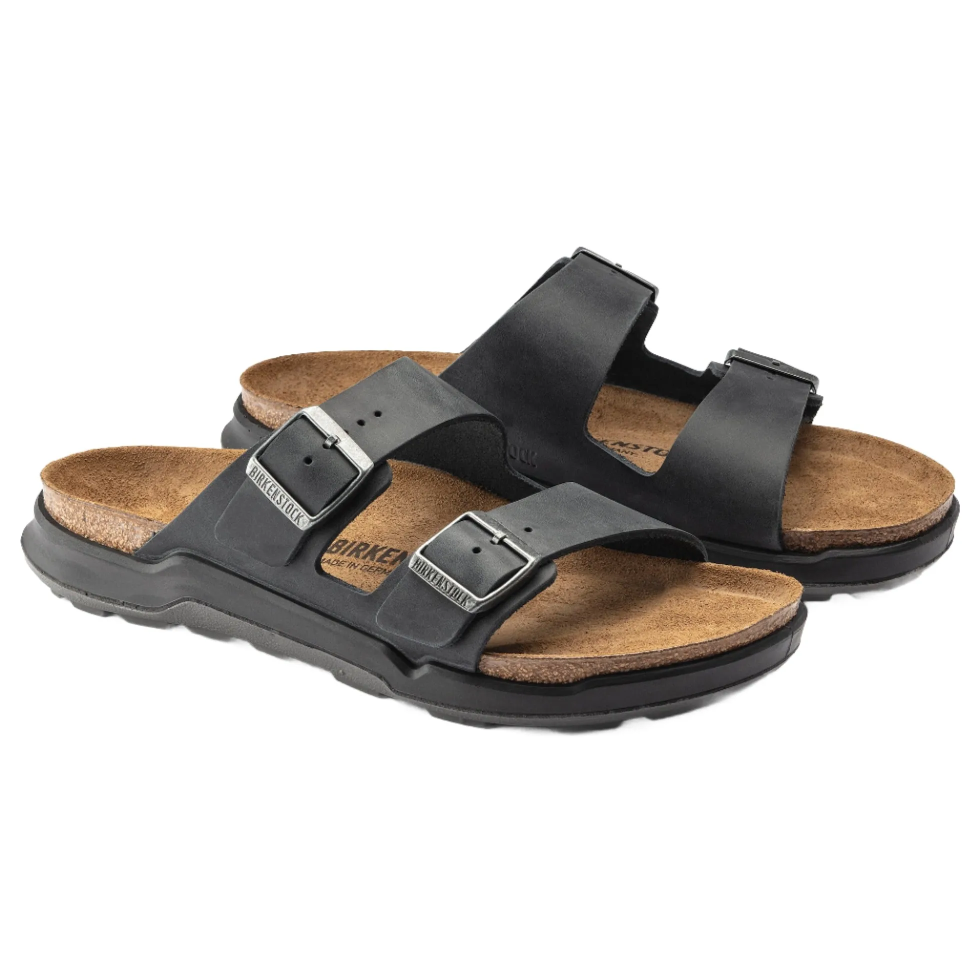 Classic Choice Ankle Strap Men's Arizona CT Rugged Black Oiled Leather