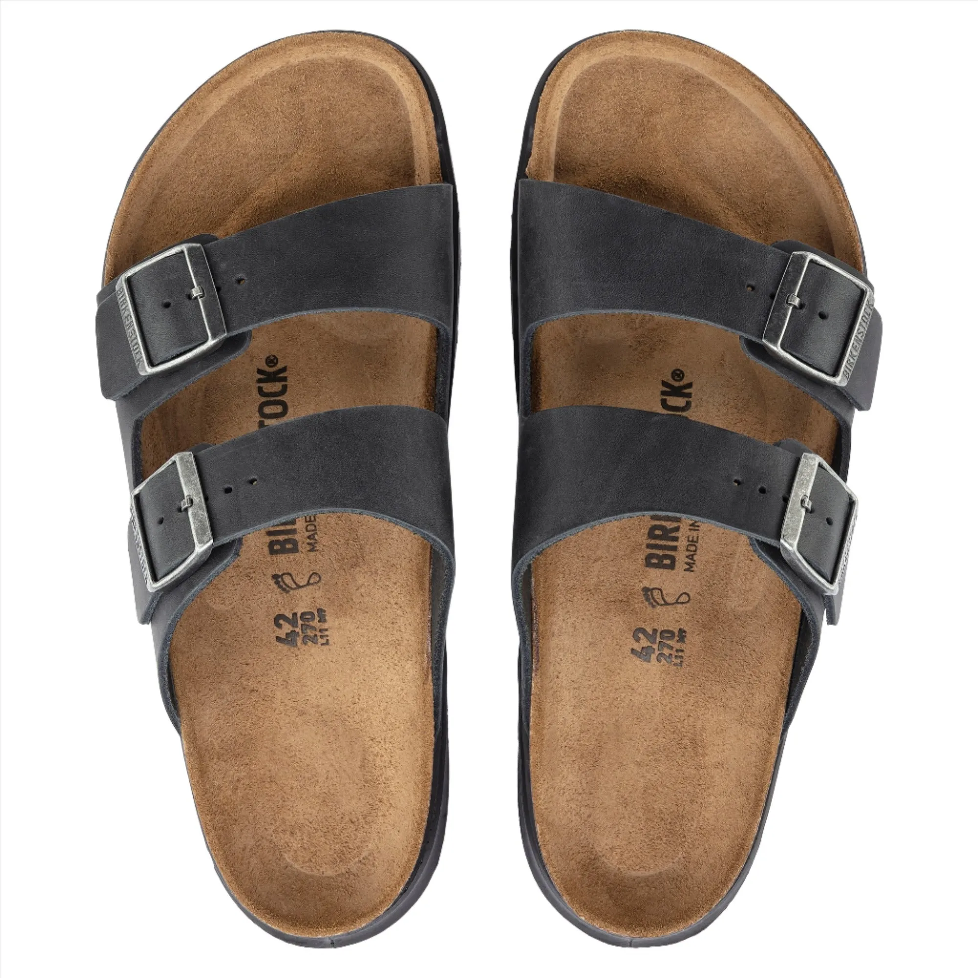 Men's Arizona CT Rugged Black Oiled Leather Sport Ease