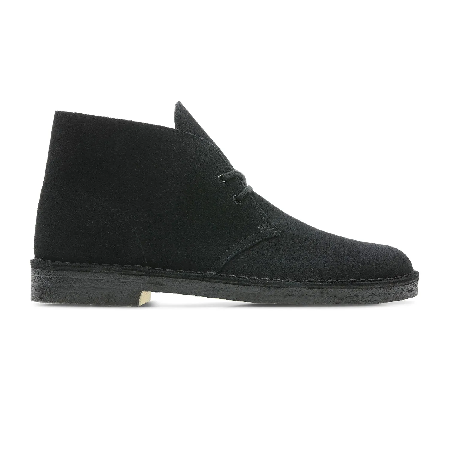 Mens - Desert Boot Black Suede Thermal Lining Deep Grooves