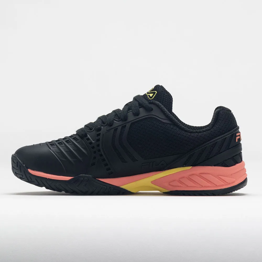 Odor   Resistant minimalist - design shoes Fila Axilus 2 Energized Women's  Black/Peach Pink/Canary Yellow