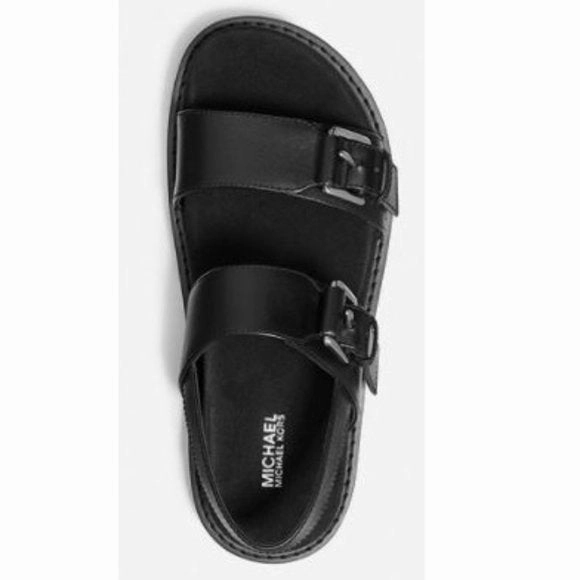 Shock Absorbing Comfy Outdoor Shoes MICHAEL Michael Kors Judd Leather Sandal