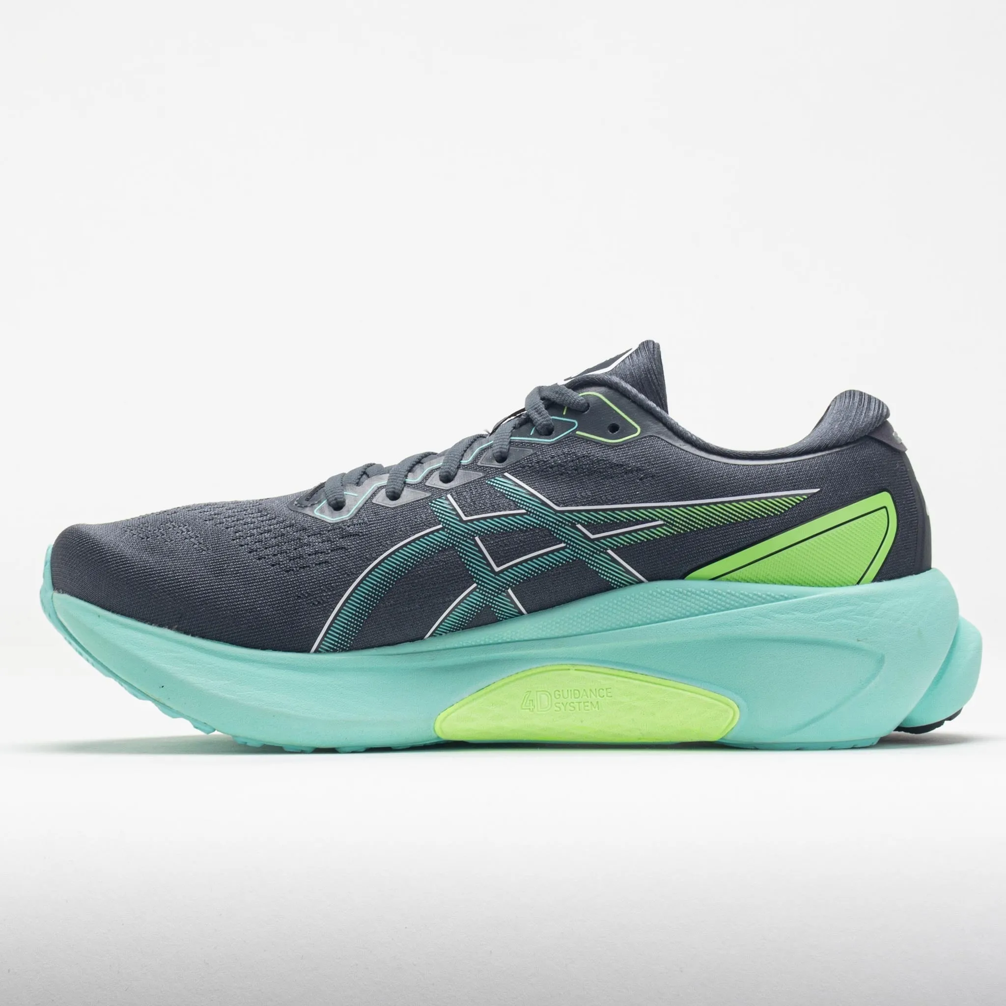 hook - and - loop - strap shoes anaerobic exercise shoes ASICS GEL-Kayano 30 Men's  Carrier Grey/Illuminate Mint