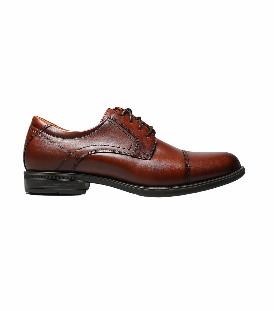 Adaptive Fit mom style Midtown Cap Toe Oxford Cognac 3E