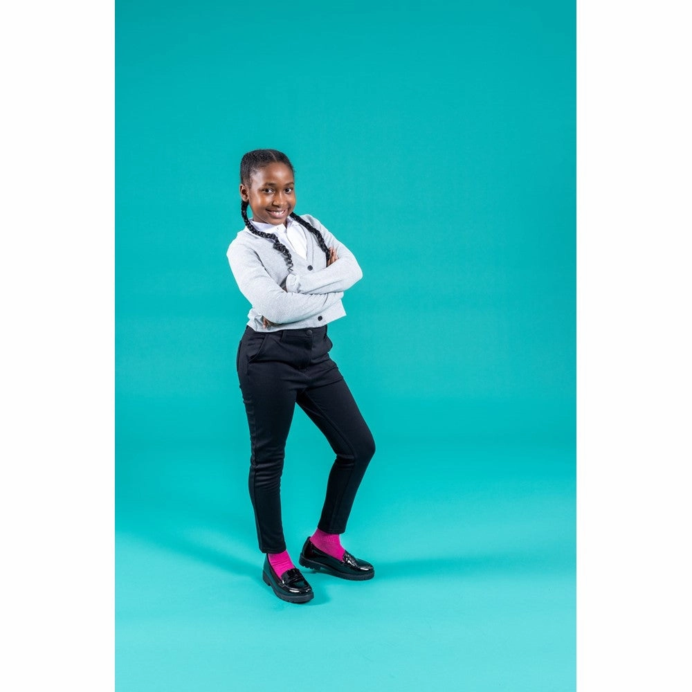 Hush Puppies Hazel Patent Senior School Shoes Wear Light