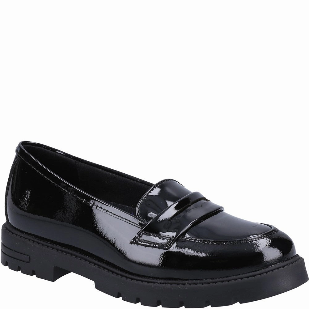 Slim Footprint Night Style Hush Puppies Hazel Patent Senior School Shoes