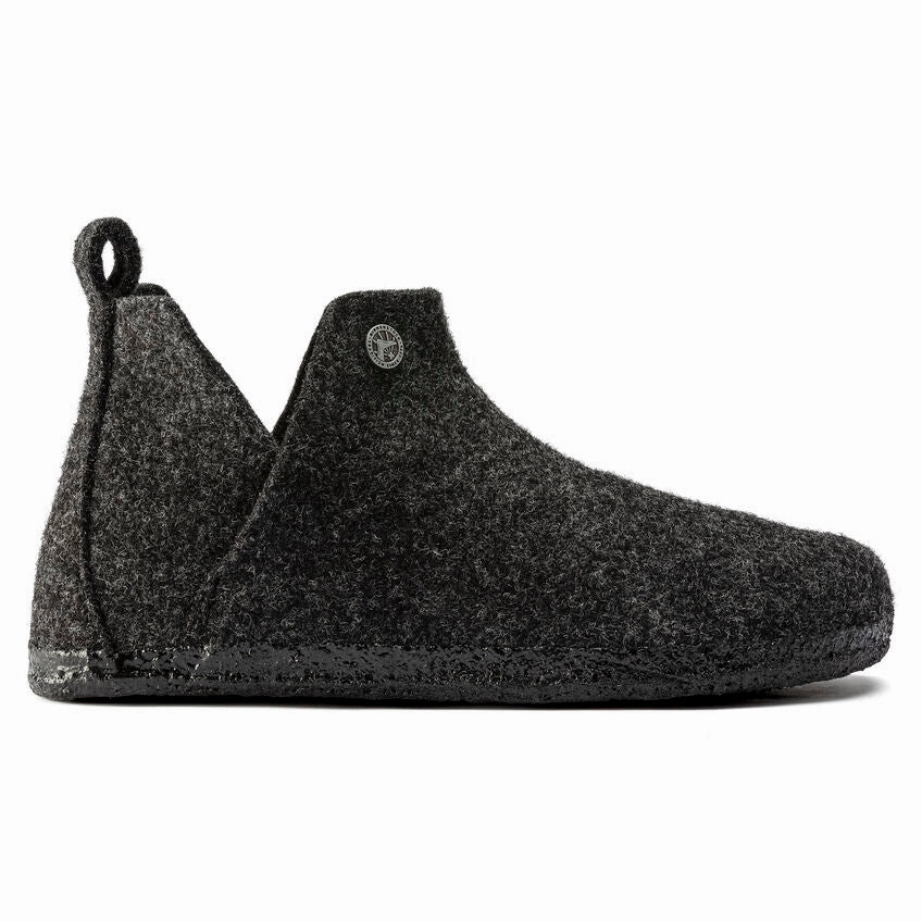 Comfy Relax Shoes Travel Style Andermatt Wool/Shearling Anthracite