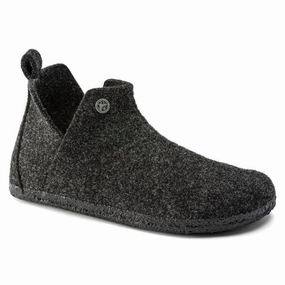 Andermatt Wool/Shearling Anthracite Comfortable For Cross Training Wedge Sole