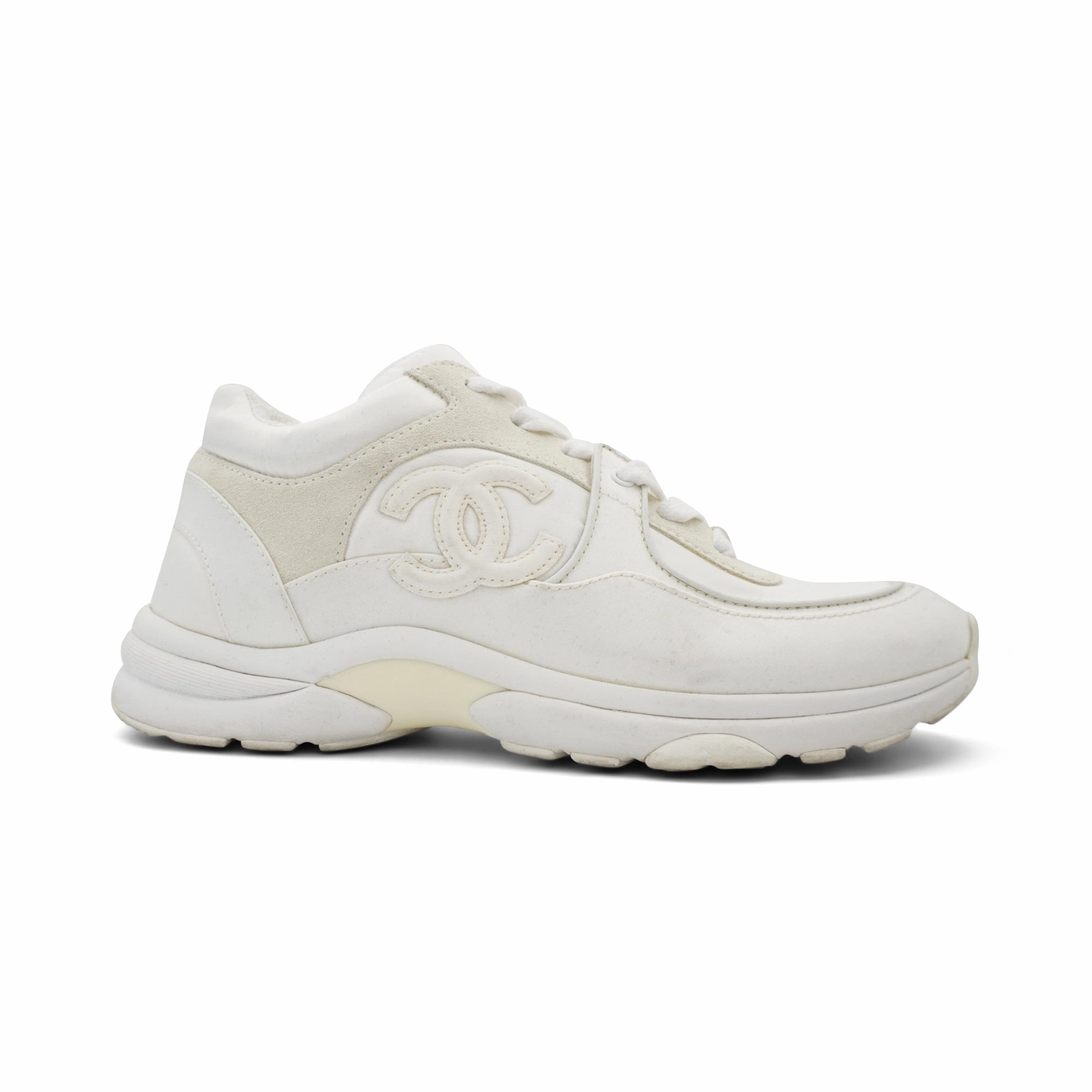 Chanel 'Interlocking CC' Sneakers - Women's 37.5 Free Motion Smooth Control
