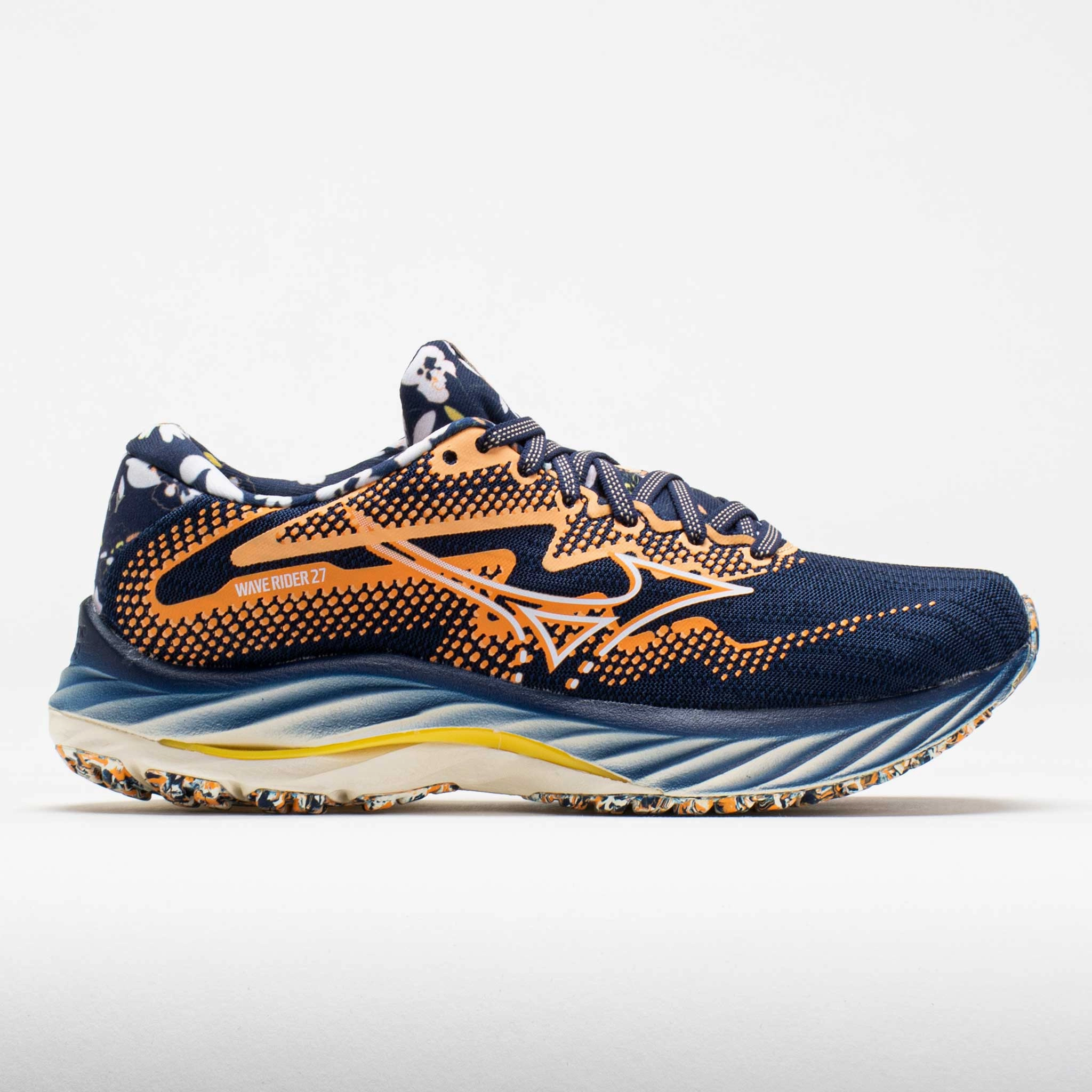 running in well - maintained tracks shoes odor - control insole shoes Mizuno Rider 27 Roxy Women's  Naval Academy/White
