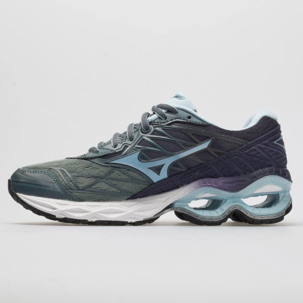 Mizuno Wave Creation 20 Women's  Graphite/Cool Blue colorful - design shoes sustainable running wear