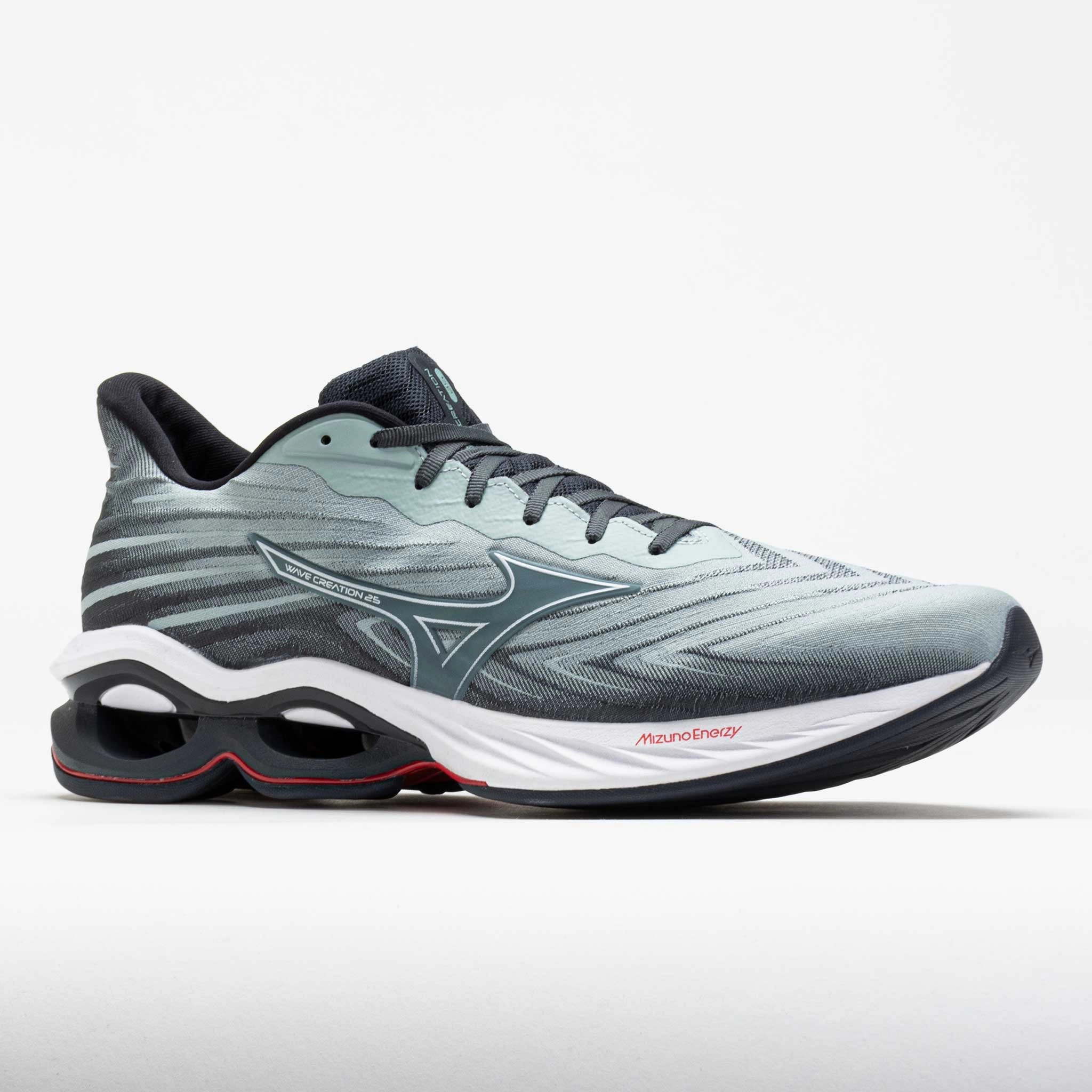 Mizuno Wave Creation 25 Men's  Grey Mist/White Night running safety