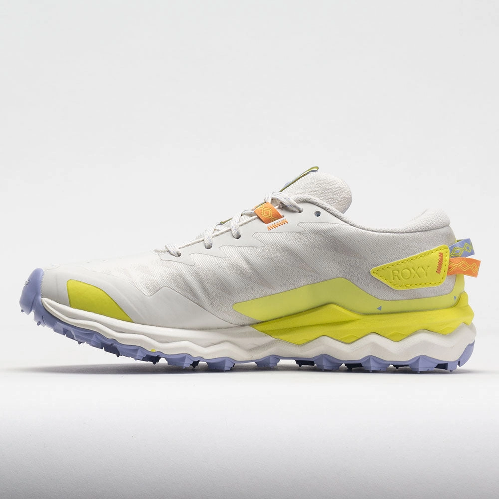 long - distance running unisex shoe design Mizuno Wave Daichi 7 Roxy Women's  Snow White/Lemonade