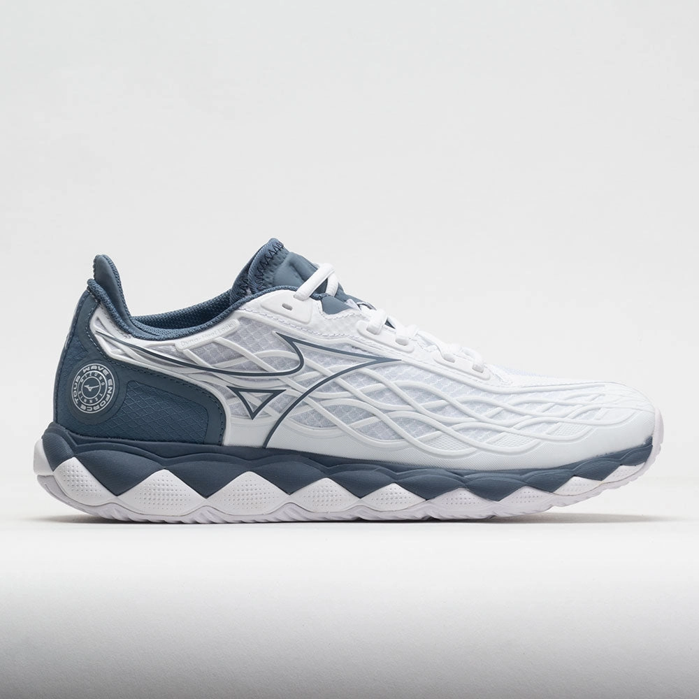Breathable Ventilation Mizuno Wave Enforce Tour AC Men's   White/China Blue