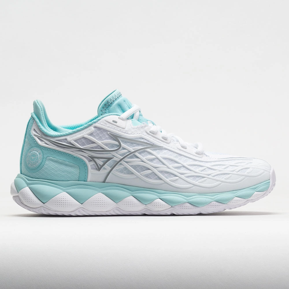 Mizuno Wave Enforce Tour AC Women's  White/Tanager Turquoise Polyester